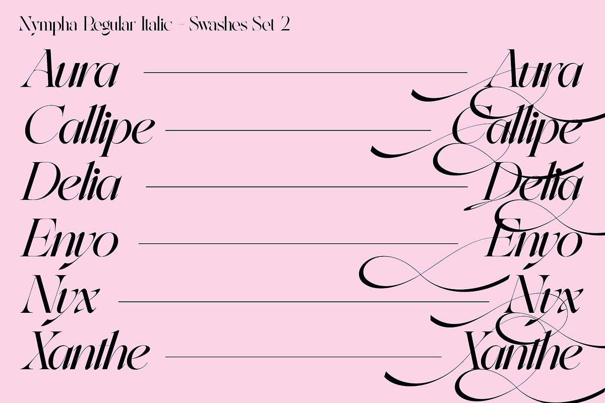Nympha Luxurious Font, a Font by Lacre Type Foundry (Photo 18 of 22)