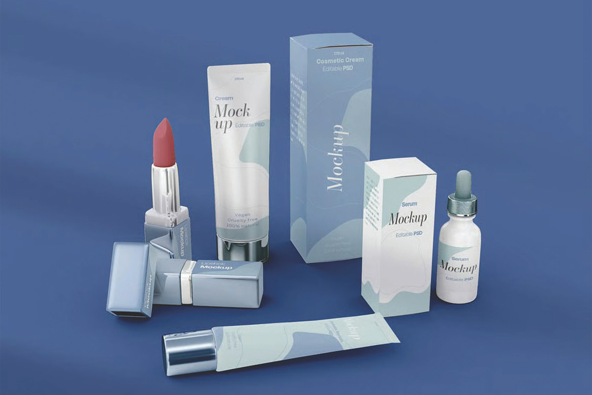 Cosmetic Products Mockup, a Packaging Mockup by skybluecreative (Photo 2 of 3)