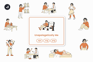 Unapologetically Me Illustration, an Object Graphic by Jump Studio