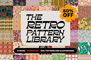 Retro Pattern Library 80% OFF, a Pattern Graphic by angelainthefields (Thumbnail 1 of 25)