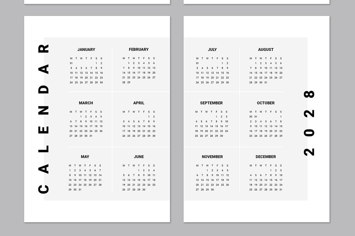Wall Calendar 2025 to 2028, a Stationery Template by ContestDesign (Photo 5 of 5)