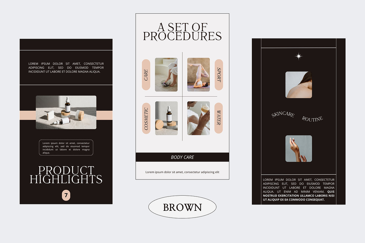 BROWN – Beauty Instagram Story, a Social Media Template by AESTETHIC_STUDIO (Photo 8 of 9)