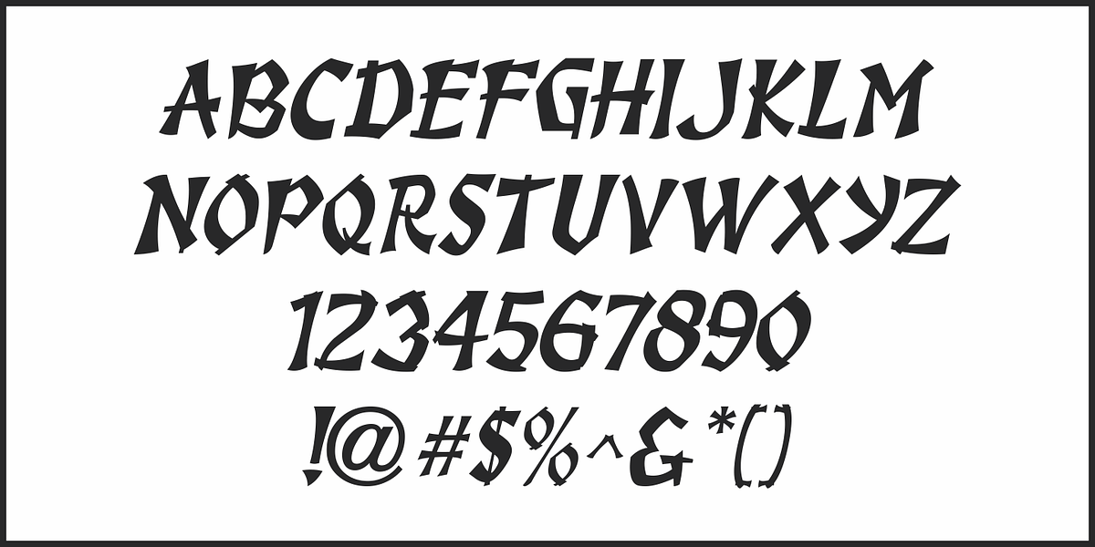 Sea of Japan JNL, a Font by Jeff Levine Fonts (Photo 5 of 5)