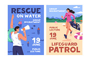 Lifeguard rescue people on water set, an Illustration by PaperTrident (Thumbnail 14 of 15)