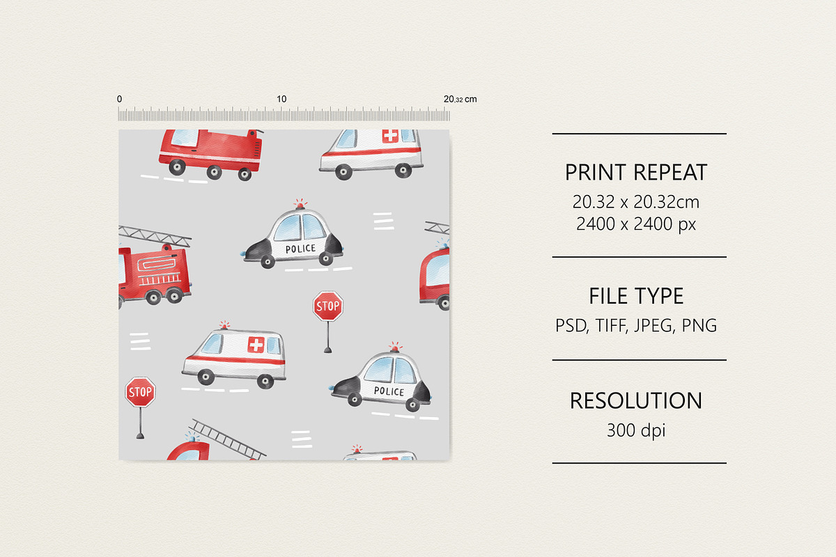 Design with Emergency Services cars