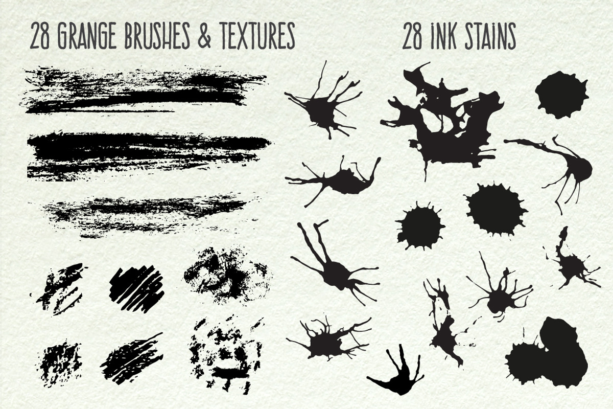 200+ Vector hand drawn brushes preview 4