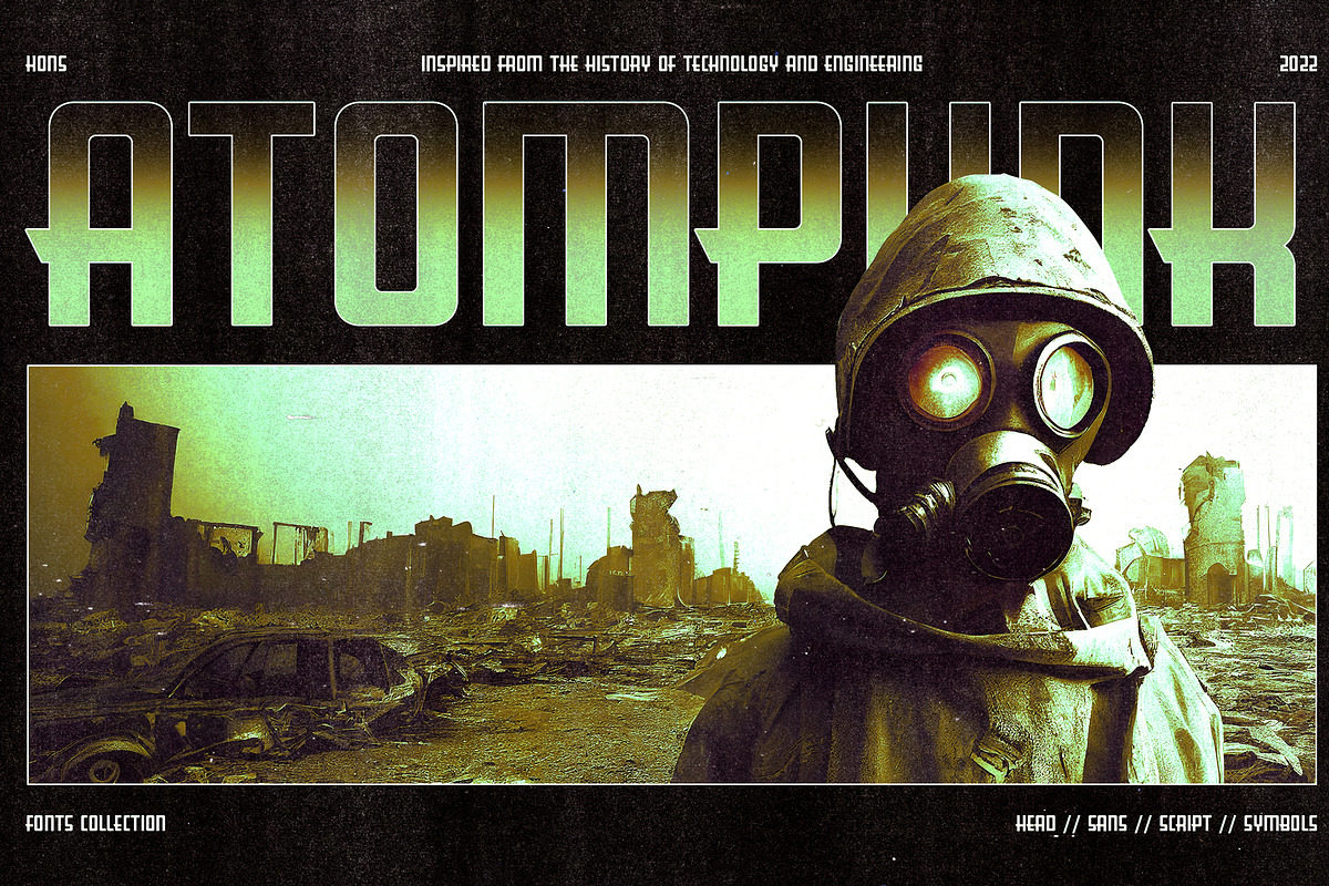 Atompunk - Retro Futurism Fonts, a Font by Konstantine Studio (Photo 1 of 10)