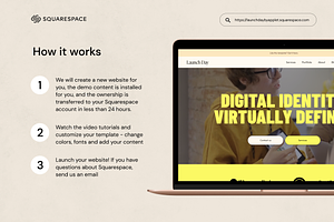 Squarespace Template: Launch Day