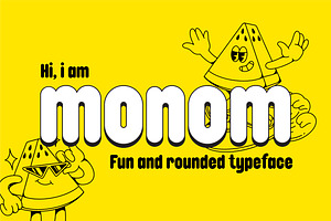 Monom - Retro Playfull Font