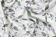 Blueberry watercolor collection, a Decorative Illustration by Tilling (Thumbnail 2 of 7)