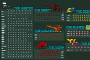 Alien Onslaught - Game Sprites, an Illustration by pzUH (Thumbnail 2 of 5)