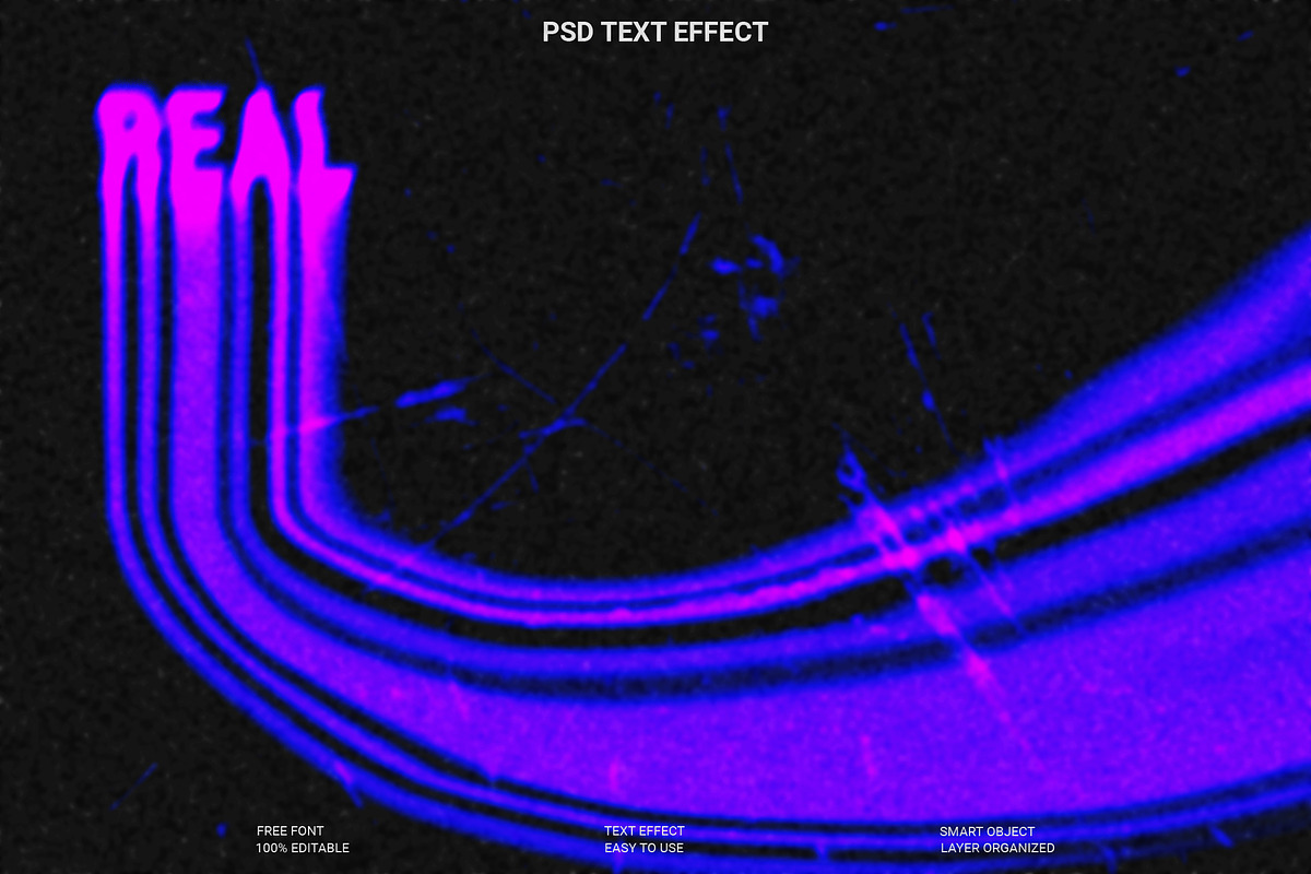 Glowing Trail PSD Text Effect, a Layer Style Add-On by Imamul001