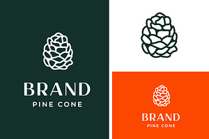 Pine Cone Conifer Logo Design