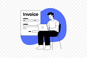 Invoice Billing Process Illustration, a Work Illustration by Partikusi Design (Thumbnail 2 of 3)