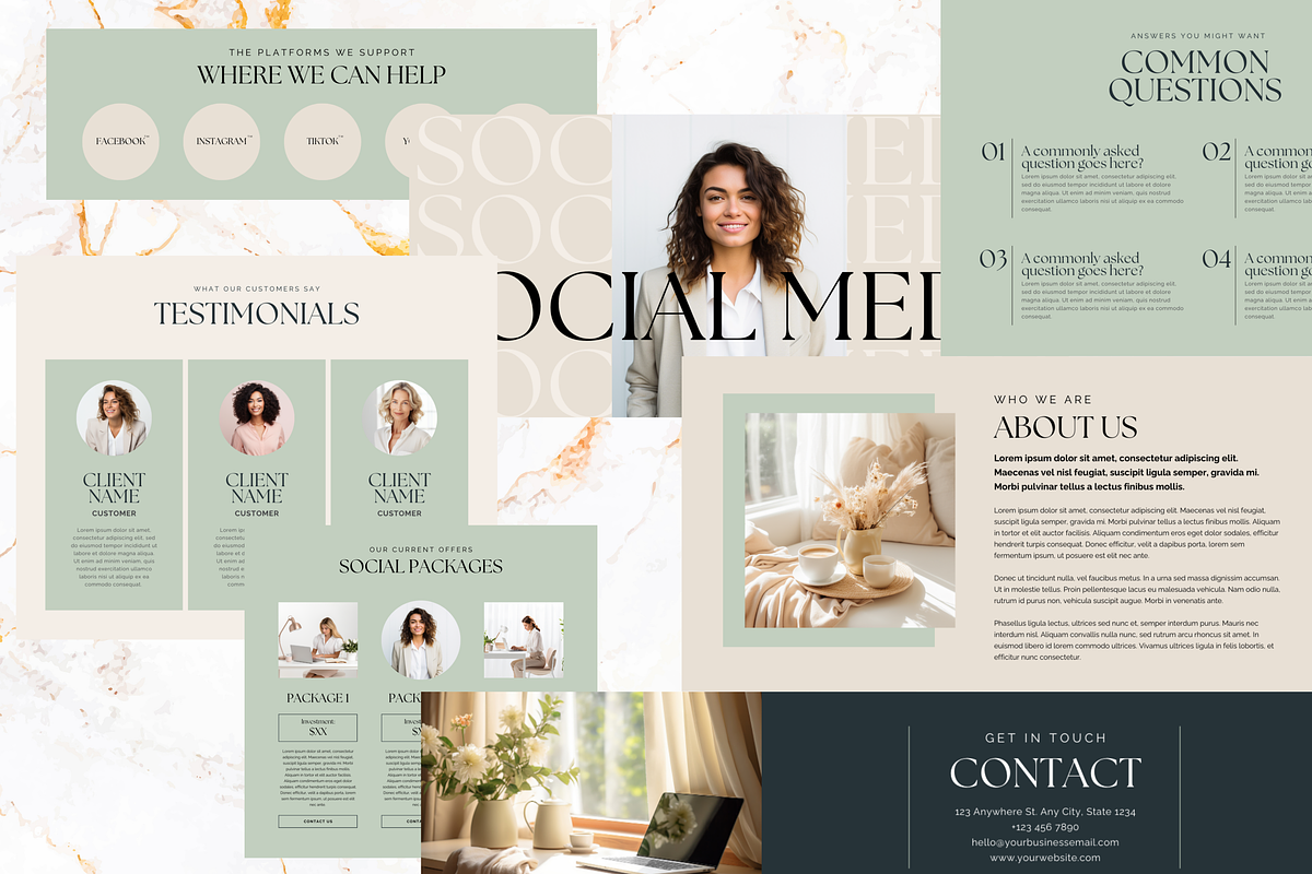 SOCIAL MEDIA MANAGER WEBSITE CANVA, a Social Media Template by Daring Digies (Photo 5 of 5)