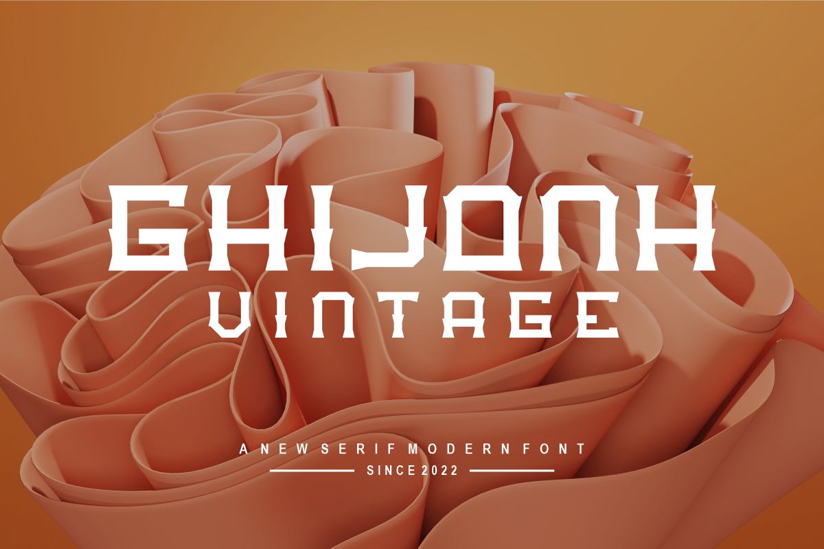 Ghijonh, a Font by puji_hartono (Photo 2 of 5)