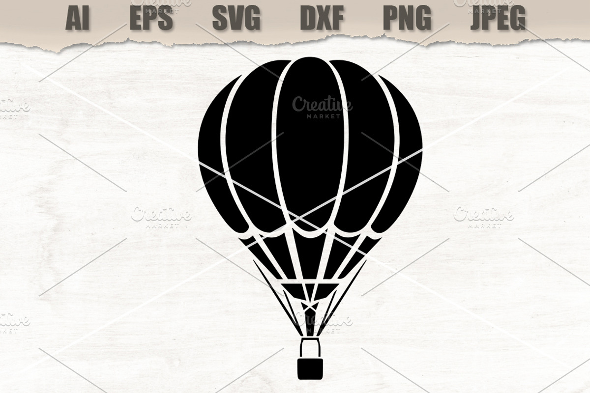 Stencil Hot Air Balloon, a Decorative Illustration by MARYCRAFTIRIA (Photo 1 of 3)