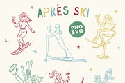 Hand-drawn Après-Ski Clipart Bundle, a Seasonal Illustration by Ayya Studio (Thumbnail 7 of 11)