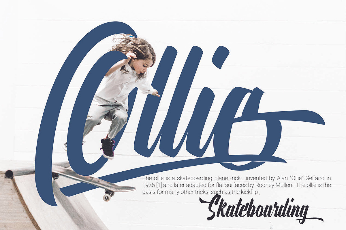 Onthel - Logotype brush font, a Script Font by Ridha-38.lineart (Photo 5 of 12)