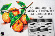 50 Retro Pencils - Procreate Brushes, a Brush Add-On by Nuclear Brushes (Thumbnail 4 of 8)