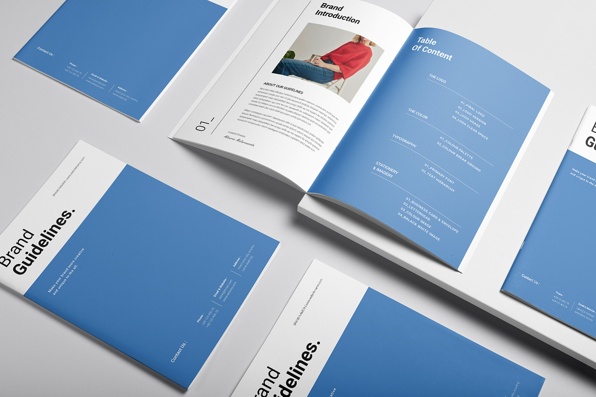 Brand Guidelines Template, a Brochure Template by DesignCrest (Photo 5 of 14)