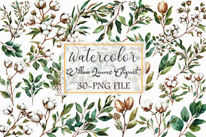 Watercolor Willow Leaves Clipart, an Illustration by Libby Wishes