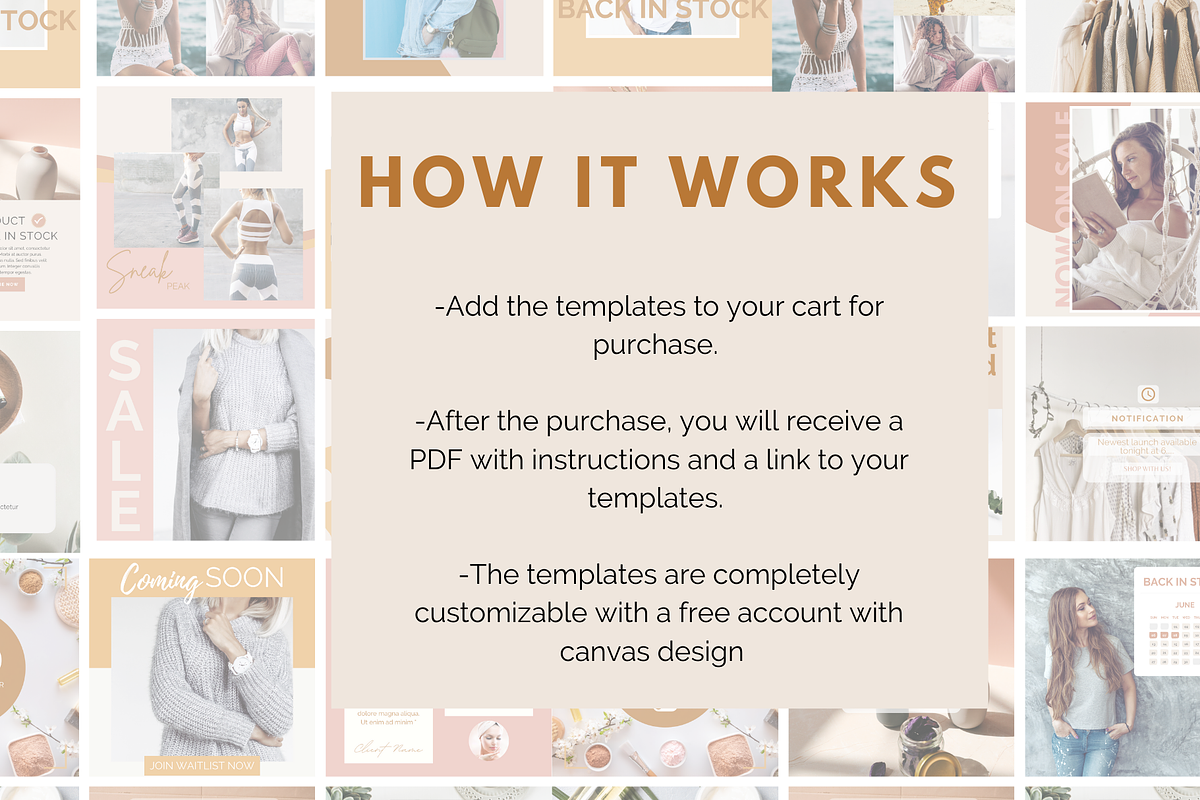Product Instagram Canva Templates, a Social Media Template by Social Assumptions (Photo 2 of 8)