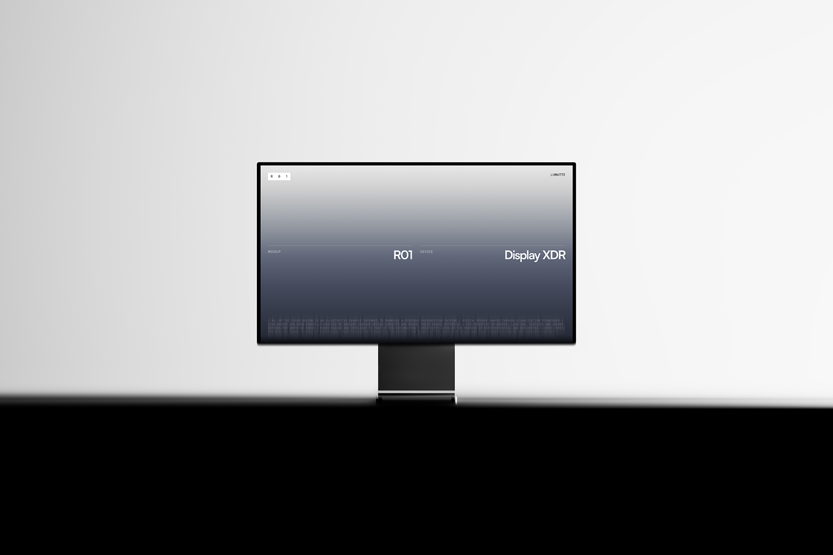 Display XDR Mockup Collection R01, a Mac Mockup by Lumatte (Photo 4 of 10)