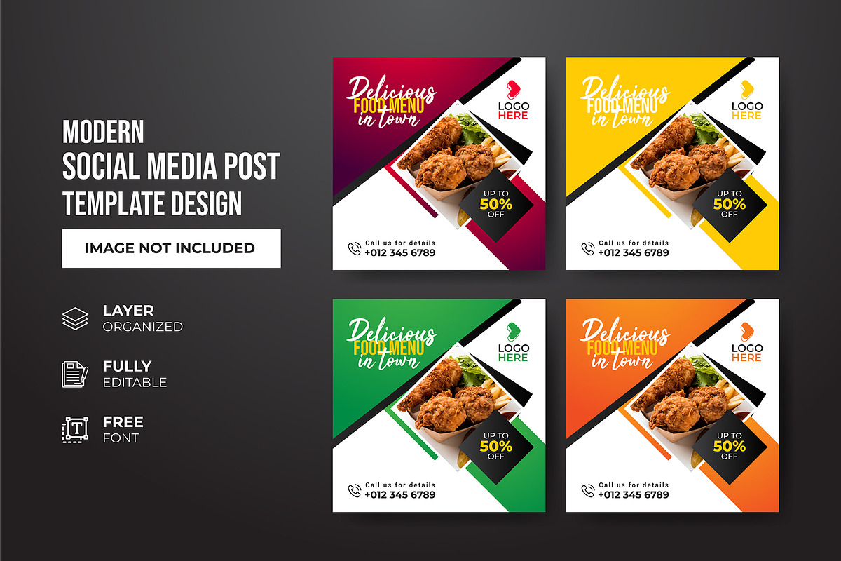 Social Media Post Template, a Social Media Template by gstudiovect21 (Photo 67 of 72)