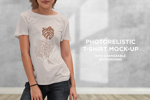 T-Shirt Mock-Up Isolated Girls