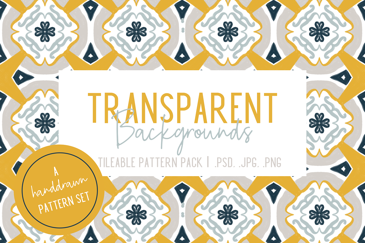 Mustard & Navy Patterns, a Pattern Graphic by TheLegacyBrandingCo (Photo 8 of 10)
