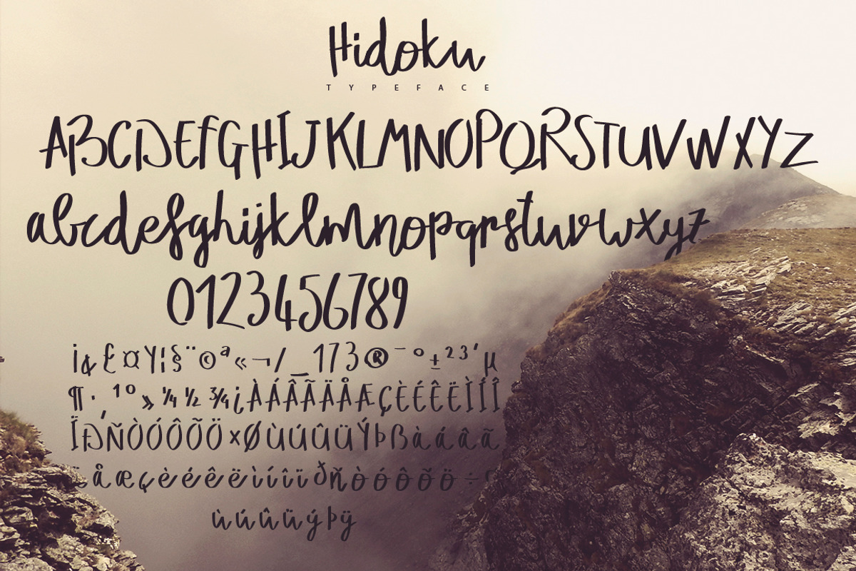 Hidoku Script Typeface preview 5
