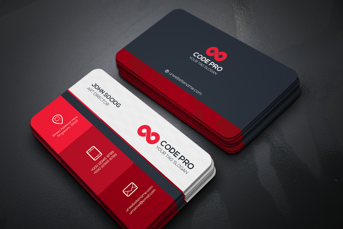 Business Cards 2 in 1, a Business Card Template by Genereux Art (Photo 2 of 8)
