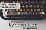 Procreate Typewriter Font lowercase, a Brush Add-On by Nancy Ingersoll (Thumbnail 4 of 5)