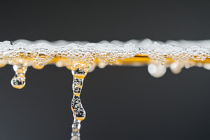 Close-up of water and amber-colored, a Photo by Dvoevnore photos