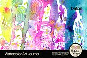 Watercolor Art Journal Backgrounds, a Texture Graphic by Clikchic Designs (Thumbnail 6 of 10)