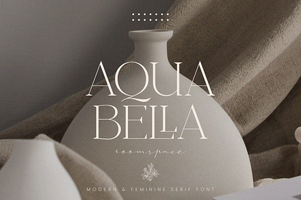 The Aquebella | Modern and Feminine, a Serif Font by roomspace