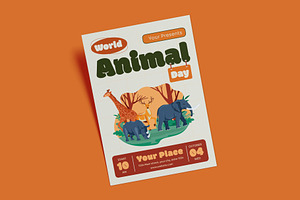 World Animal Day Flyer Template