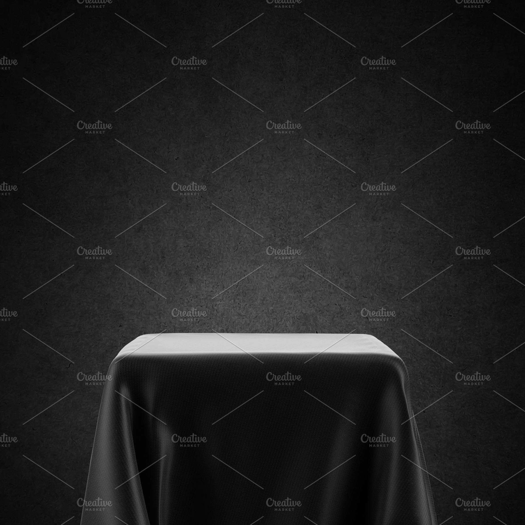 Black and white spotlight pedestal, an Arts & Entertainment Photo by BOOCYS