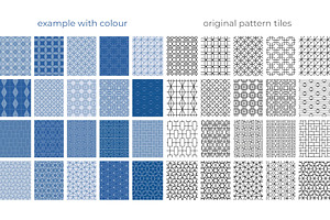 100 Asian Patterns Bonus Elements