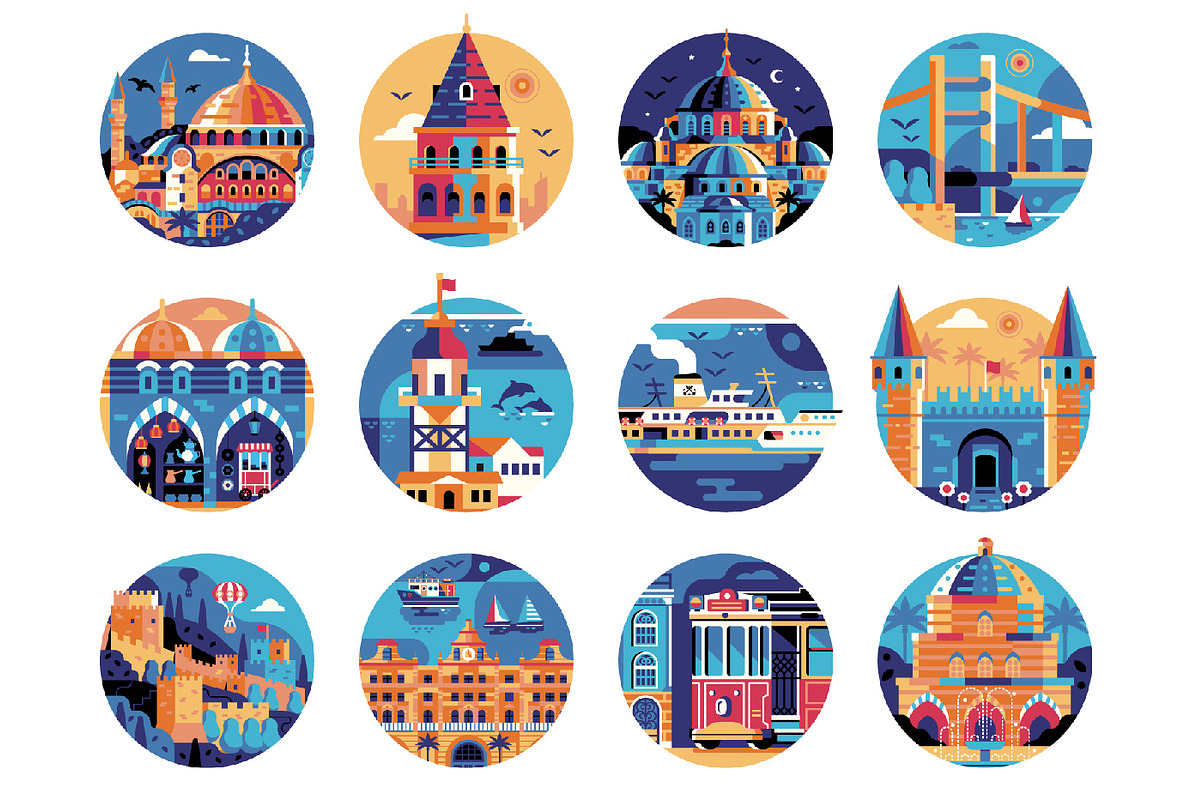 Travel Istanbul Icons and Elements, an Icon by Alex Krugli (Photo 2 of 9)