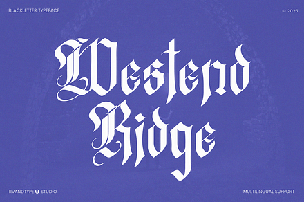 Westend Ridge - Blackletter Font