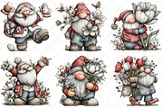 Whimsical Spring Santa Clipart, an Illustration by Black Bird Studio (Thumbnail 4 of 5)