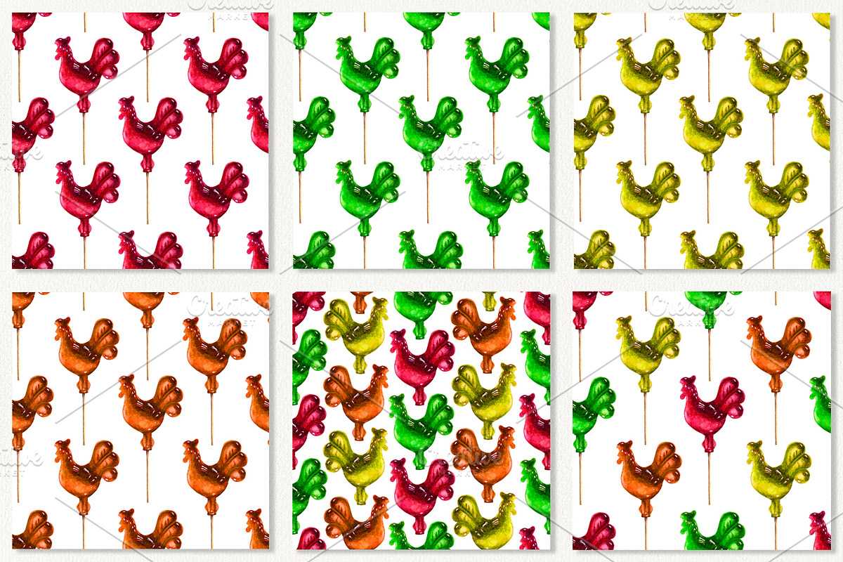 Watercolor sweets clipart, an Illustration by Vikeriya (Photo 6 of 8)