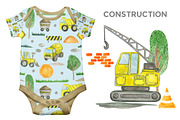 Watercolor Construction clipart, a Decorative Illustration by WatercolorColorDream (Thumbnail 11 of 12)