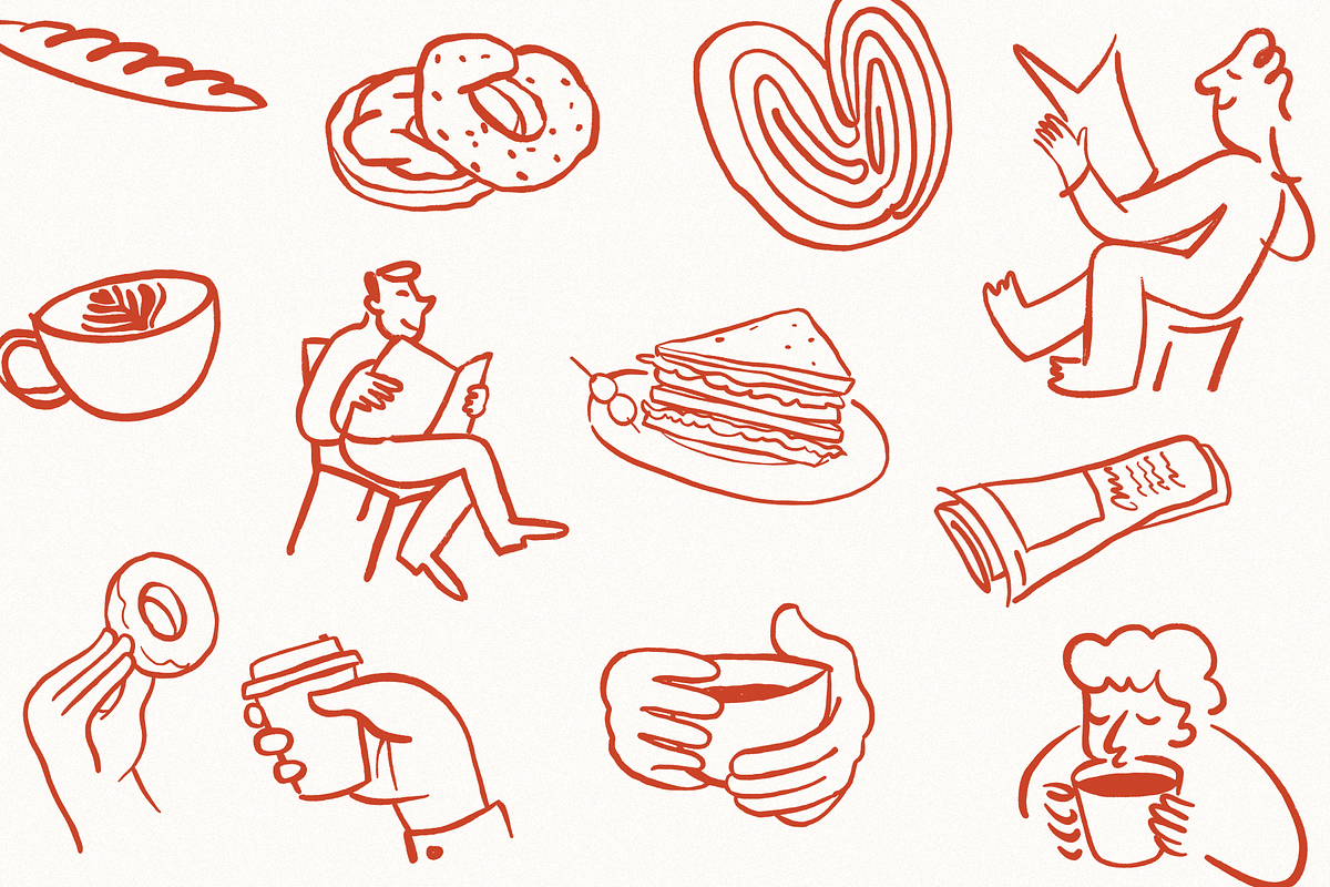 Bakery & Coffee Illustration Set, a Food Illustration by Studio Papercuts (Photo 3 of 10)
