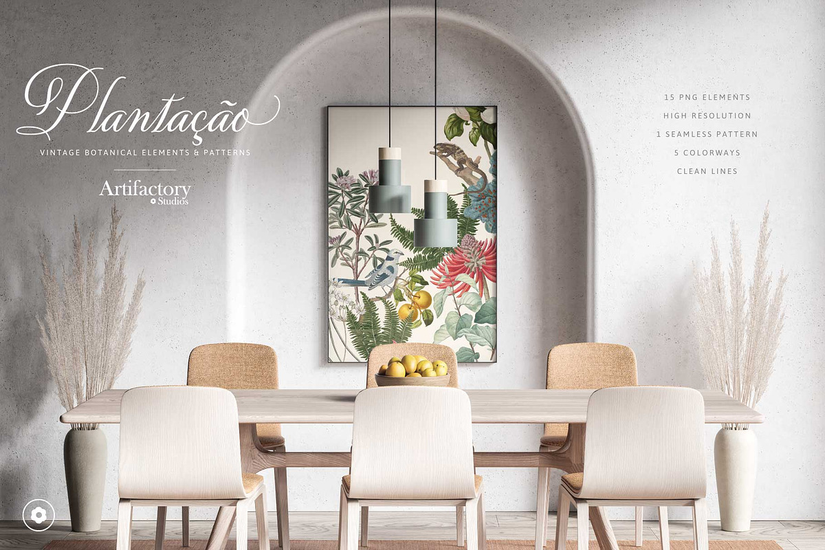 Plantação Botanical Elements I PNG, a Pattern Graphic by Artifactory Studios (Photo 2 of 8)