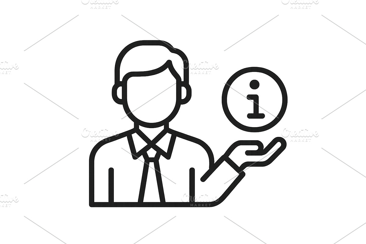 Business professional sharing, a Person Illustration by ZinetroN