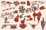 Wild & Western • Cowboy illustration, an Illustration by Pony Gold Studio (Thumbnail 2 of 5)