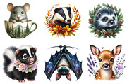 Watercolor Woodland Portraits png, an Illustration by Watercolor design (Thumbnail 4 of 4)